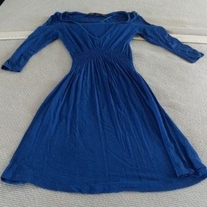 Zara Basics Blue for and flare dress